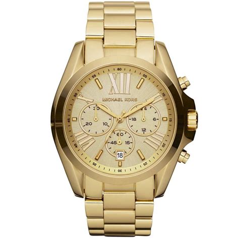 relógio feminino dourado michael kors|Michael Kors mini wrist watch.